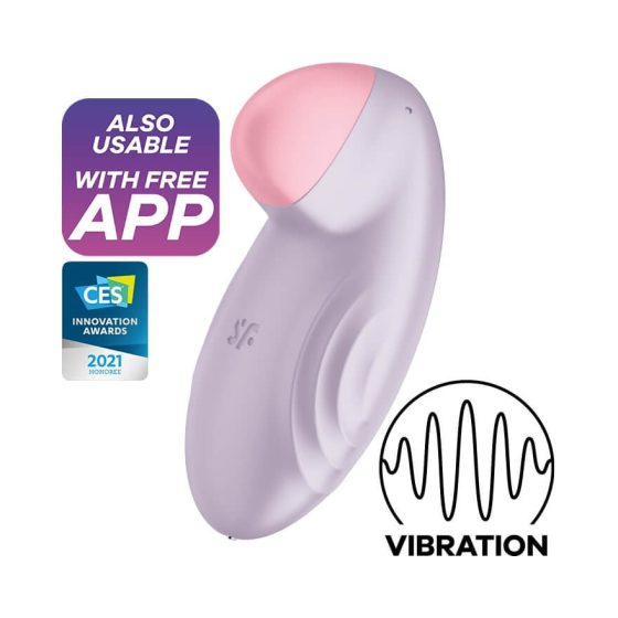 Satisfyer Tropical Tip - chytrý dobíjecí vibrátor na klitoris (fialový)