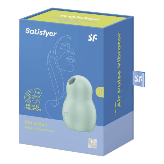 Satisfyer Pro To Go 1 - dobíjecí vzduchový vibrátor na klitoris (máta)