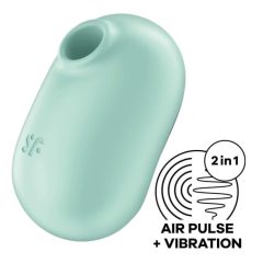   Satisfyer Pro To Go 2 - dobíjecí, vzduchový vibrátor na klitoris (mátový)