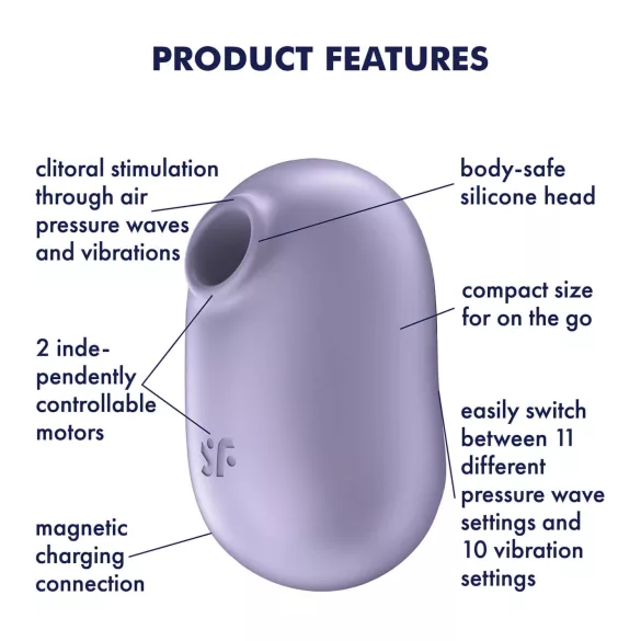 Satisfyer Pro To Go 2 - nabíjecí stimulátor klitorisu s tlakovými vlnami