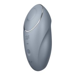  Satisfyer Tap & Climax 1 - vibrátor a stimulátor klitorisu 2v1 (šedý)