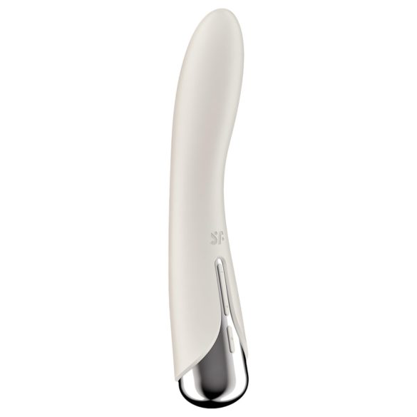 Satisfyer - G-bod vibrátor s rotující hlavicí - béžový