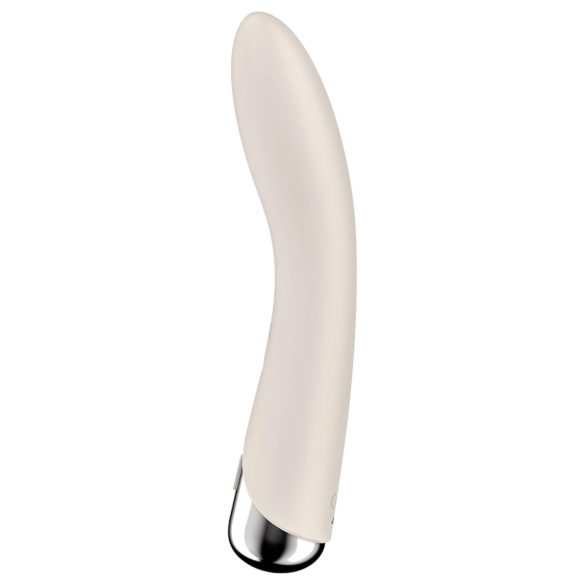 Satisfyer - G-bod vibrátor s rotující hlavicí - béžový