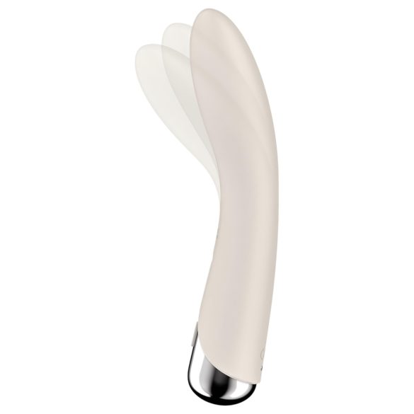 Satisfyer - G-bod vibrátor s rotující hlavicí - béžový