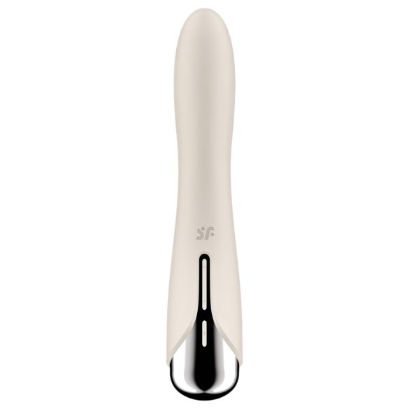 Satisfyer - G-bod vibrátor s rotující hlavicí - béžový