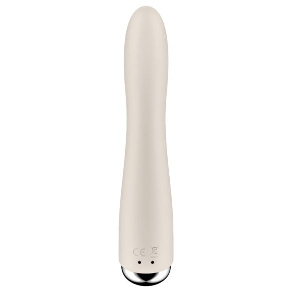 Satisfyer - G-bod vibrátor s rotující hlavicí - béžový