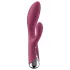 Satisfyer Spinning Rabbit 1 - rotační vibrátor s klitorálním ramenem - červený