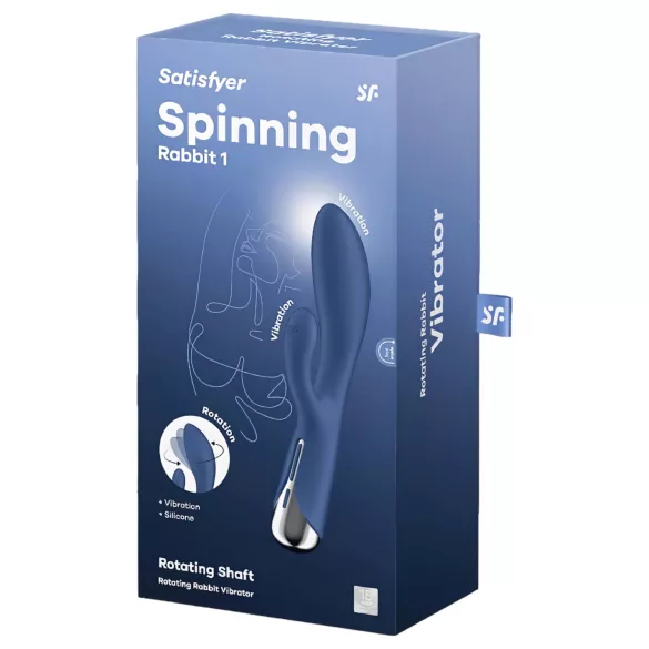 Satisfyer Spinning Rabbit 1 - rotační vibrátor s pohyblivým klitorálním ramenem