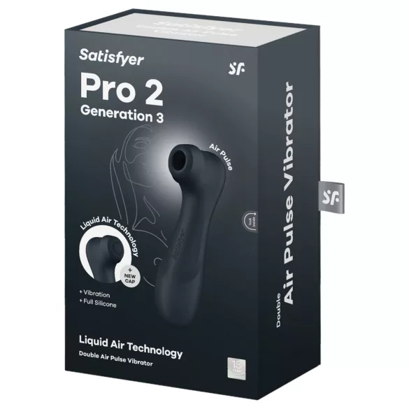 Satisfyer Pro2 Gen3 - stimulátor klitorisu s vlnami vzduchu - tmavě šedý