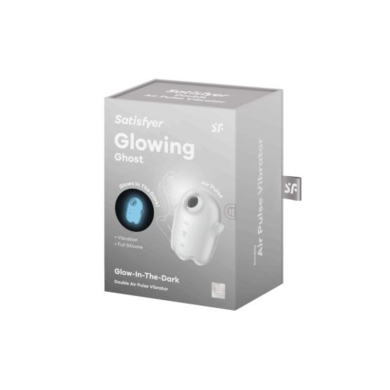 Satisfyer Glowing Ghost - svítící vzduchový dráždič klitorisu (bílý)