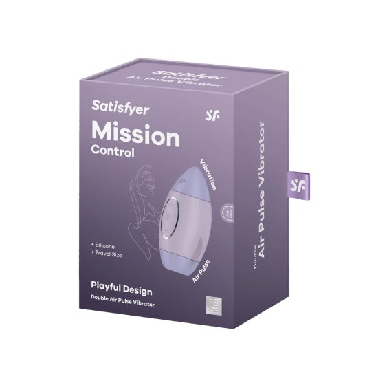 Satisfyer Mission Control - dobíjecí stimulátor klitorisu se vzduchovou vlnou (fialový)