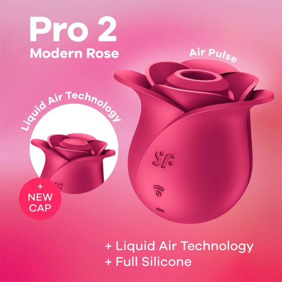 Satisfyer Pro 2 Rose Modern - dobíjecí vzduchový stimulátor klitorisu (červený)