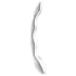 Satisfyer Cosmic Crest 2 - vlnitý ocelový dildo - stříbrná