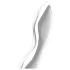 Satisfyer Cosmic Crest 2 - vlnitý ocelový dildo - stříbrná