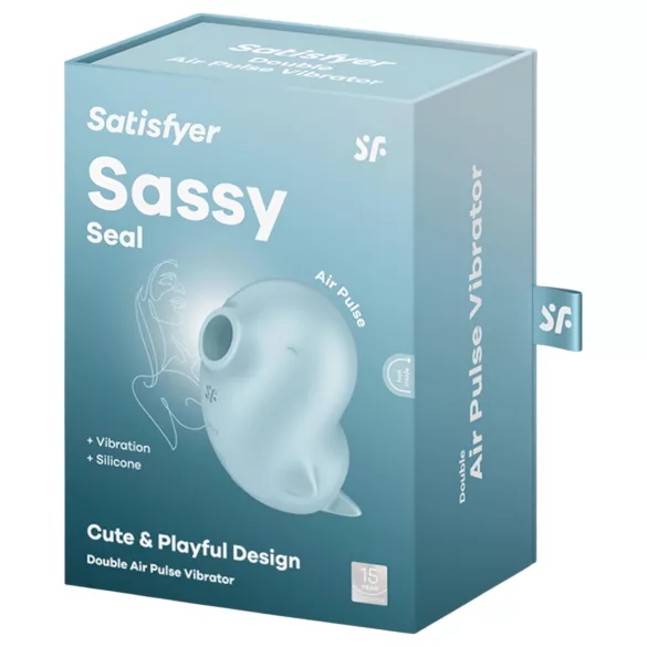 Satisfyer Sassy Seal - stimulátor klitorisu s tlakovými vlnami - tyrkysový