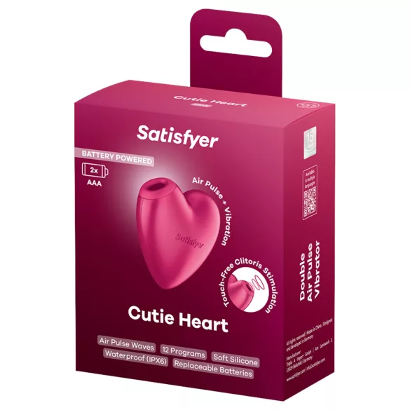 Satisfyer Cutie Heart - stimulátor klitorisu s vlnami vzduchu - růžový
