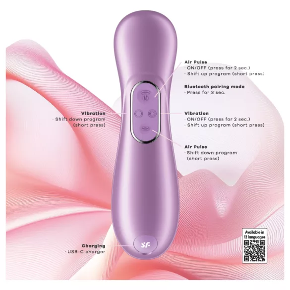 Satisfyer Pro 2 Generation 4 - stimulátor klitorisu s tlakovými vlnami (fialový)