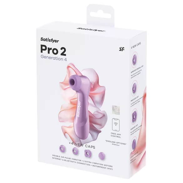 Satisfyer Pro 2 Generation 4 - stimulátor klitorisu s tlakovými vlnami (fialový)