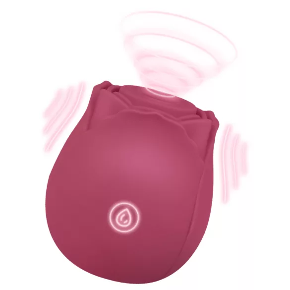 EIS Blush&Bloom - sací vibrační vibrátor - červený