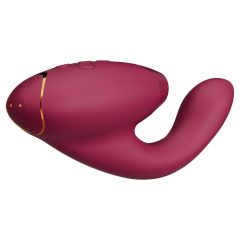   Womanizer Duo 2 - vodotěsný vibrátor bodu G a stimulátor klitorisu (červený)