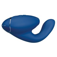   Womanizer Duo 2 - vodotěsný vibrátor bodu G a stimulátor klitorisu (modrý)