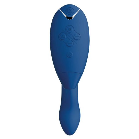 Womanizer Duo 2 - vodotěsný vibrátor bodu G a stimulátor klitorisu (modrý)