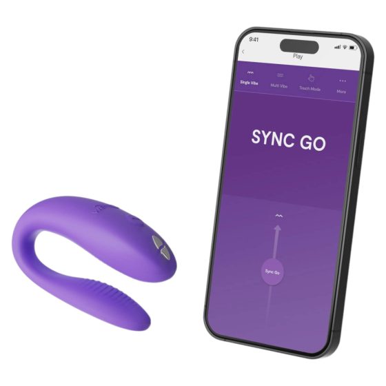 We-Vibe Sync Go - chytrý dobíjecí vibrátor (fialový)