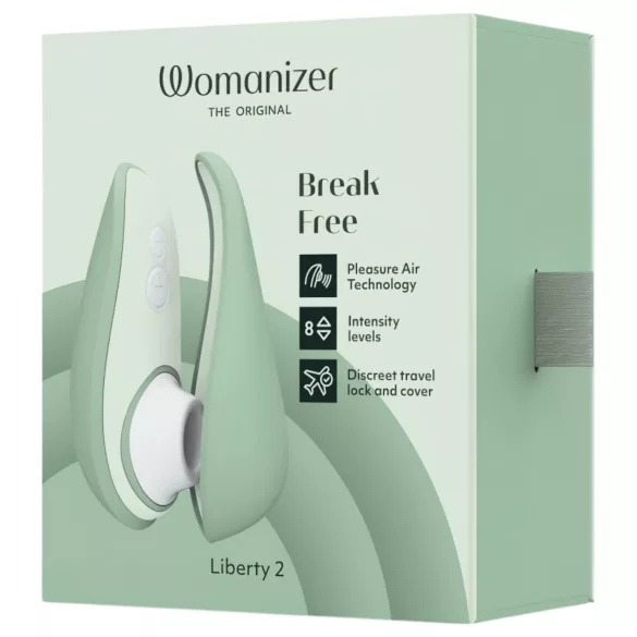 Womanizer Liberty 2 - stimulátor klitorisu na vlny - dobíjecí - zelený