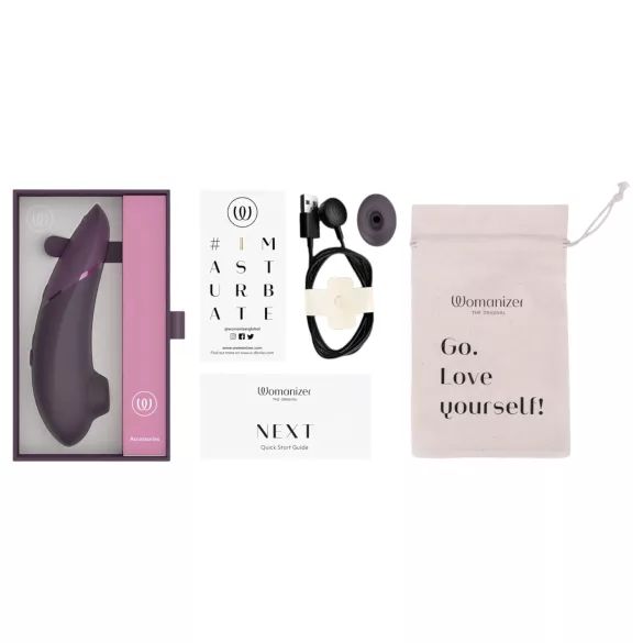Womanizer Next - stimulátor klitorisu - bezdotykový, nabíjecí - fialový