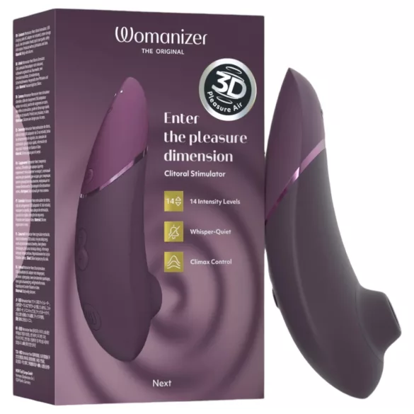 Womanizer Next - stimulátor klitorisu - bezdotykový, nabíjecí - fialový