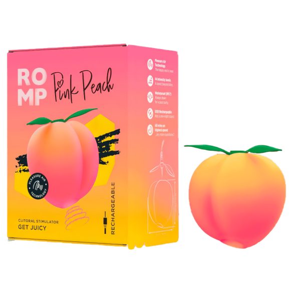 Romp Pink Peach - vibrátor s tlakovými vlnami - růžový