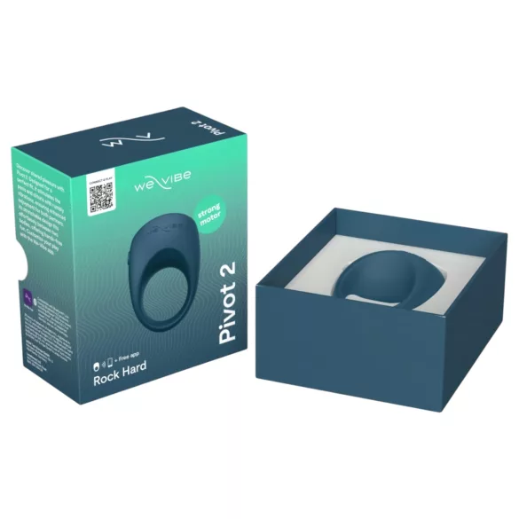 We-Vibe Pivot 2 - chytrý vibrační erekční kroužek - modrý