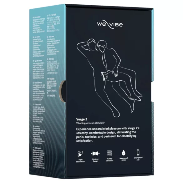 We-Vibe Verge 2 - Vibrační kroužek na penis ovládaný aplikací pro muže (černý)