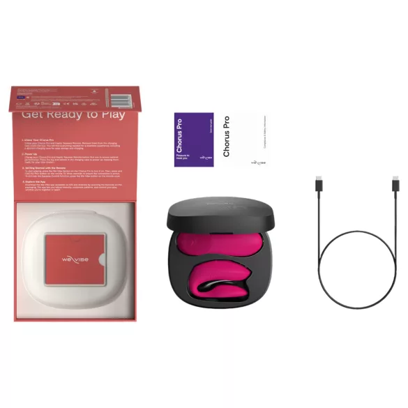 We-Vibe Chorus Pro - párový vibrátor - chytrý, na dálkové ovládání - růžový