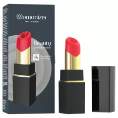   Womanizer Beauty - stimulátor klitorisu s tlakovými vlnami ve tvaru rtěnky (černý)