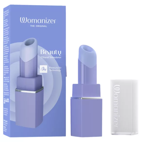 Womanizer Beauty - stimulátor klitorisu s tlakovými vlnami ve tvaru rtěnky (fialový)