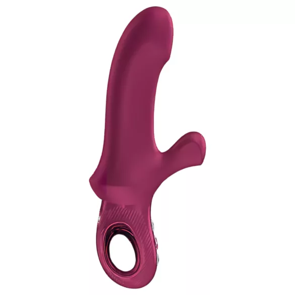 Fun Factory Bi Stronic Curve - přirážecí vibrátor s klitorálním ramenem (červený)