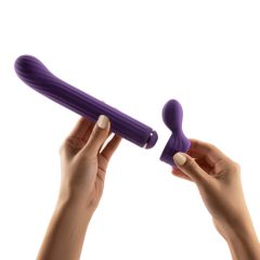 Magic Stick - vibrátor s vyměnitelnou hůlkou (fialový)