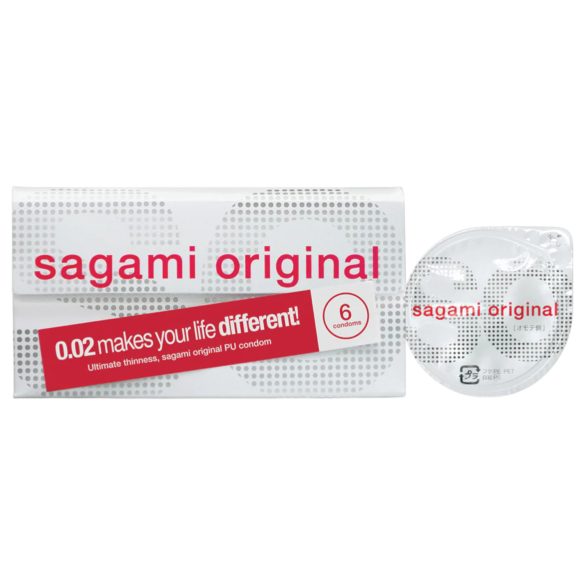 Sagami Original 0.02 - kondom - ultra tenký - 55mm (6ks)