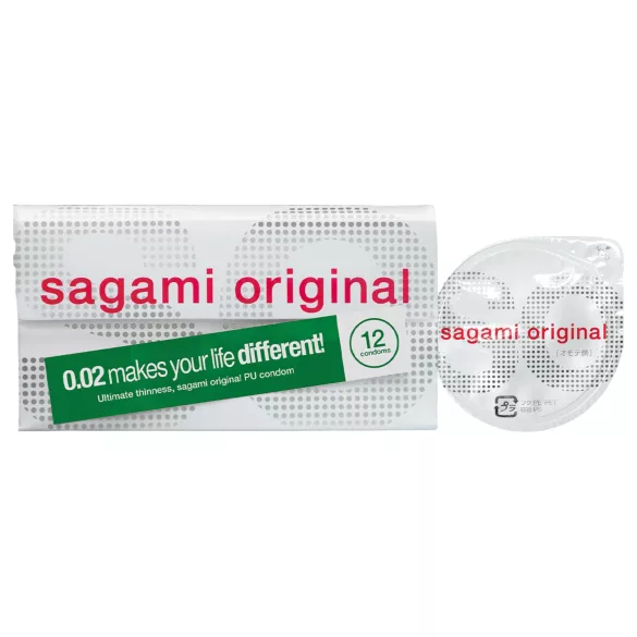 Sagami Original 0,02 - kondomy - 55 mm - balení 12 ks