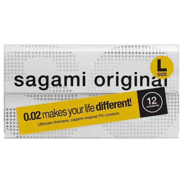 Sagami Original 0,02 L - kondom - 58 mm - 12 ks