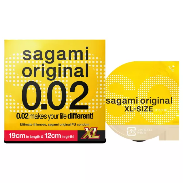 Sagami Original 0,02 XL - kondom - extra velký - 61mm (1ks)