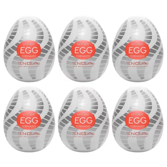 TENGA Egg Tornado - vajíčko masturbátor - sada 6 kusů