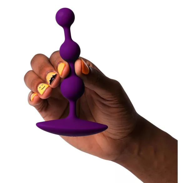 ROMP Amp - anální dildo s perlami - fialové