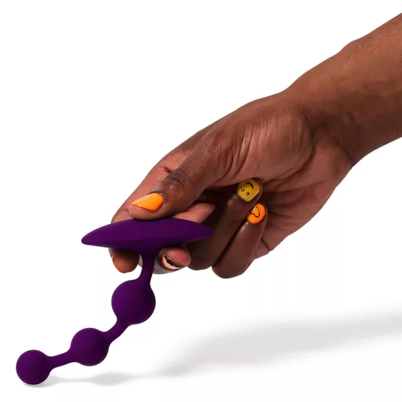ROMP Amp - anální dildo s perlami - fialové