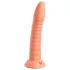 Dillio Wild Thing - vroubkované dildo (19 cm) - oranžové