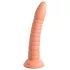 Dillio Wild Thing - vroubkované dildo (19 cm) - oranžové