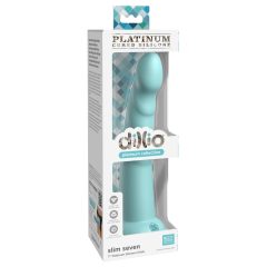   Dillio Slim Seven - stimulační dildo s lepkavými prsty (20 cm) - tyrkysové
