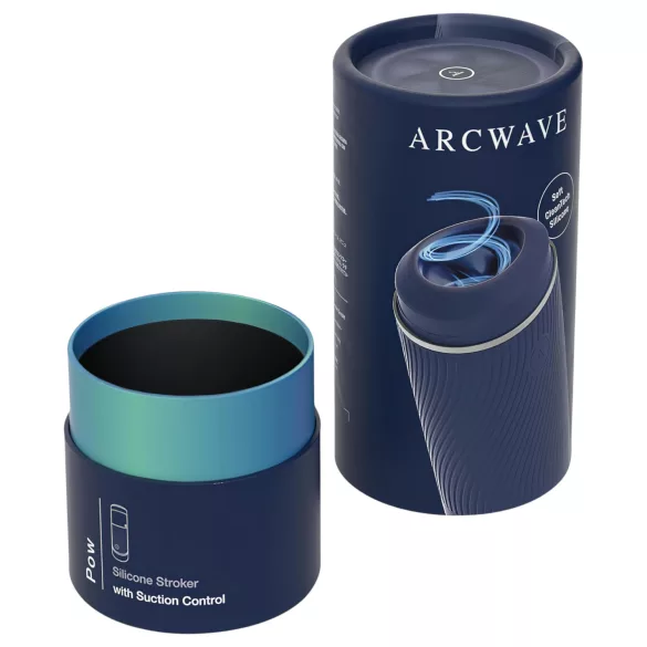 Arcwave Pow - manuální masturbátor s podtlakem - modrý