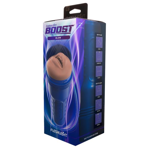 Fleshlight Boost Blow - realistická ústní masturbátor (přírodní)